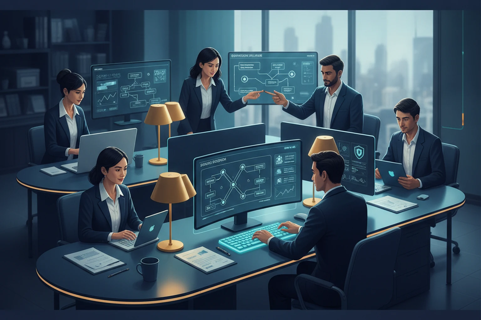 Virtual Assistant Service Operations: Exception Queue Triage editorial illustration