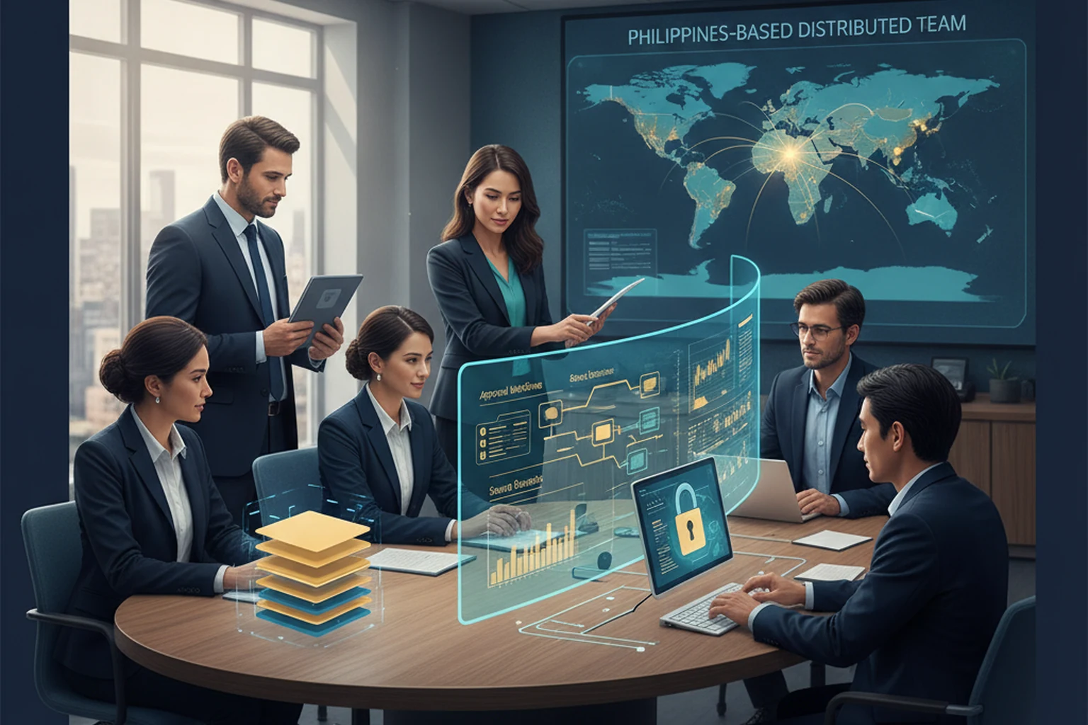 Research Brief: Virtual Assistant Service Operations Review Consistency editorial illustration