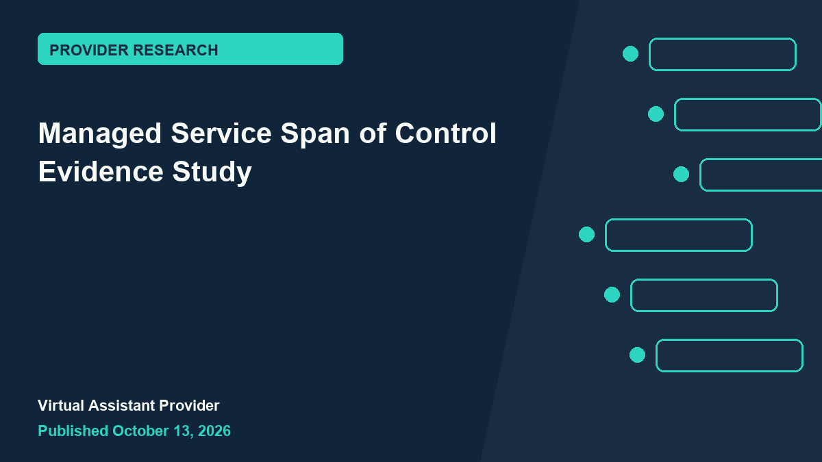Featured illustration for “Managed Service Span of Control Evidence Study”